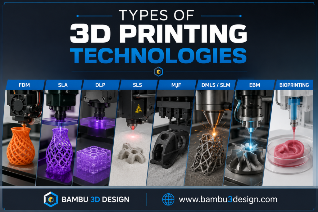 Types of 3D Printing Technologies