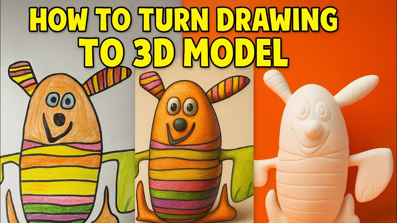 Turning a Simple Drawing into a Real 3D Toy
