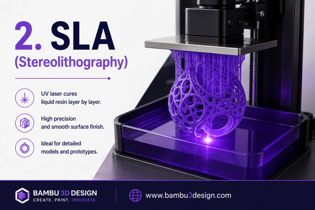 2. SLA (Stereolithography)