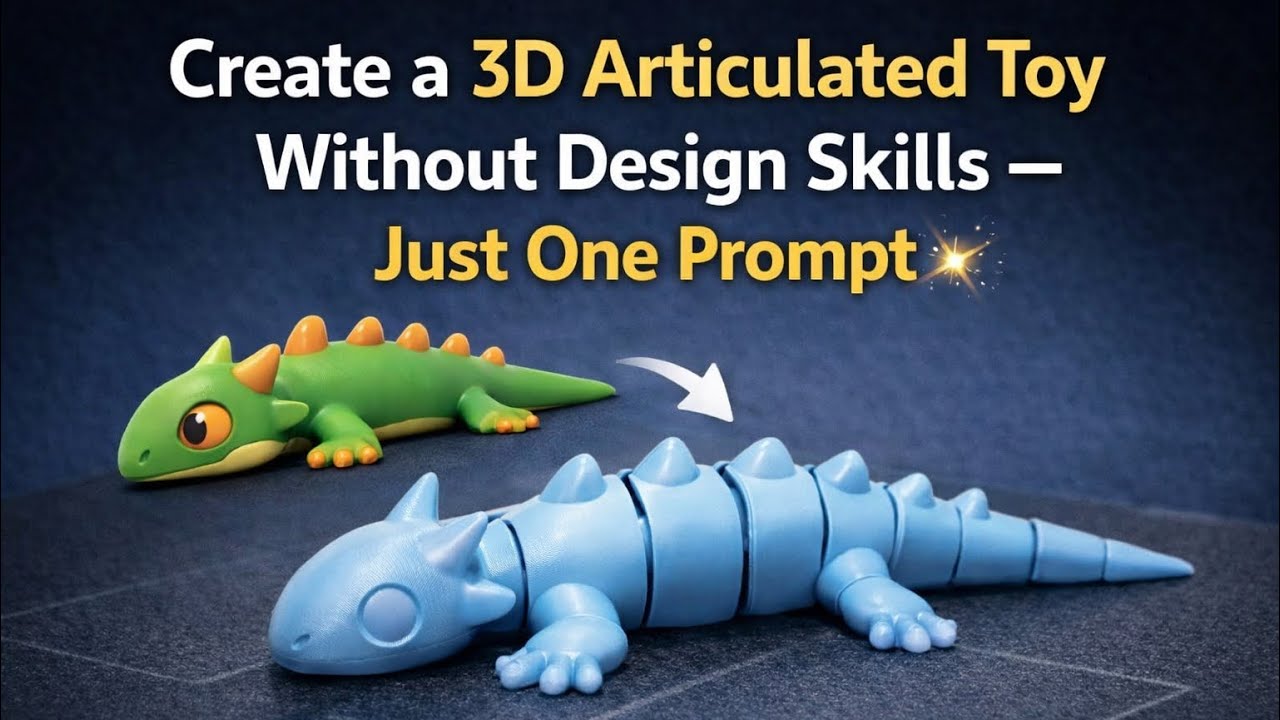 Create a 3D Articulated Toy Without Design Skills - Just One Prompt