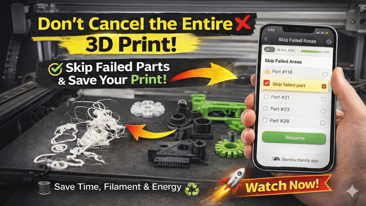 Stop Wasting Prints: How to Save a Failed 3D Print