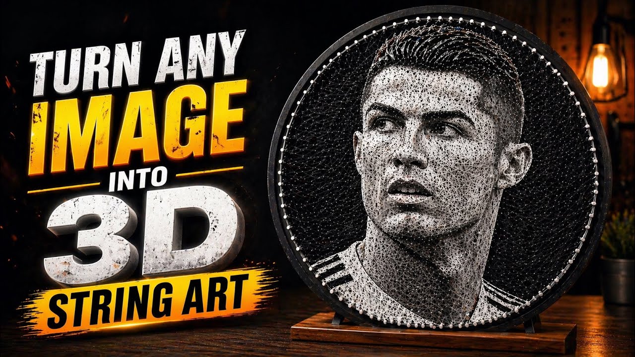 Turn Any Image into 3D String Art 😳