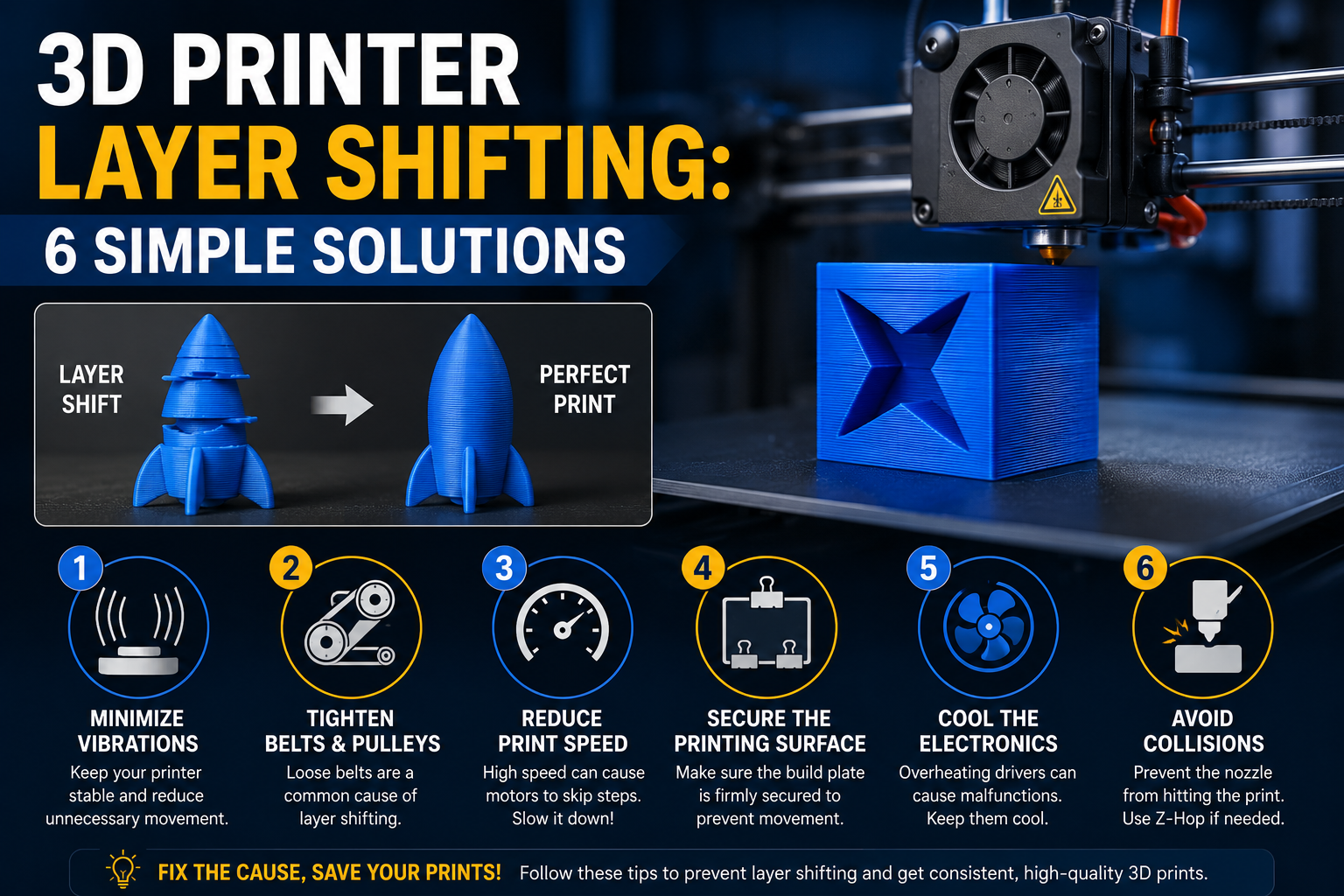 3D Printer Layer Shifting: 6 Simple Solutions