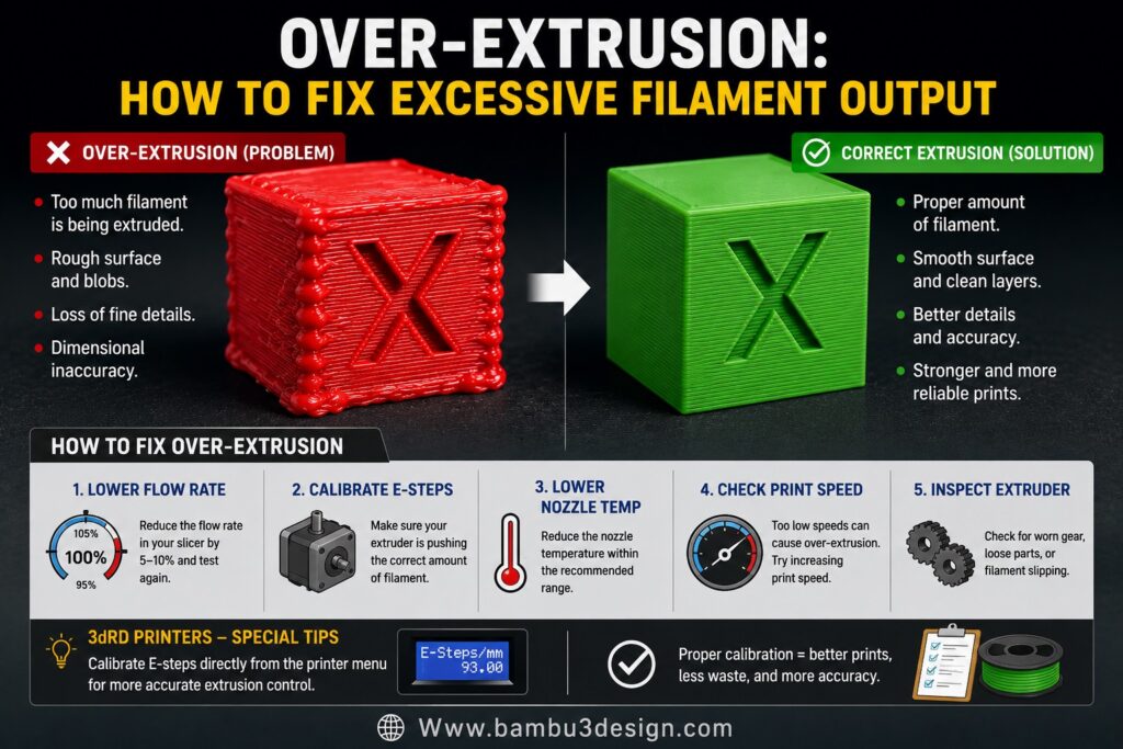 Over-Extrusion: How to Fix Excessive Filament Output
