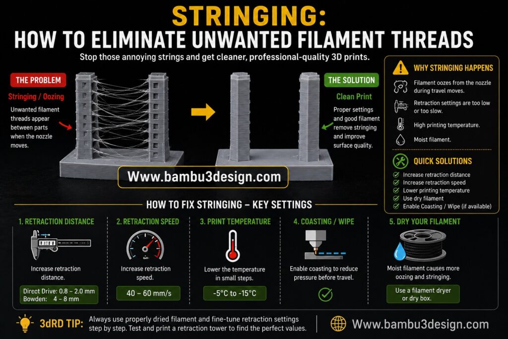 Stringing: How to Eliminate Unwanted Filament Threads