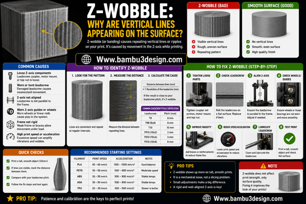 Z-Wobble: Why Are Vertical Lines Appearing on the Surface?