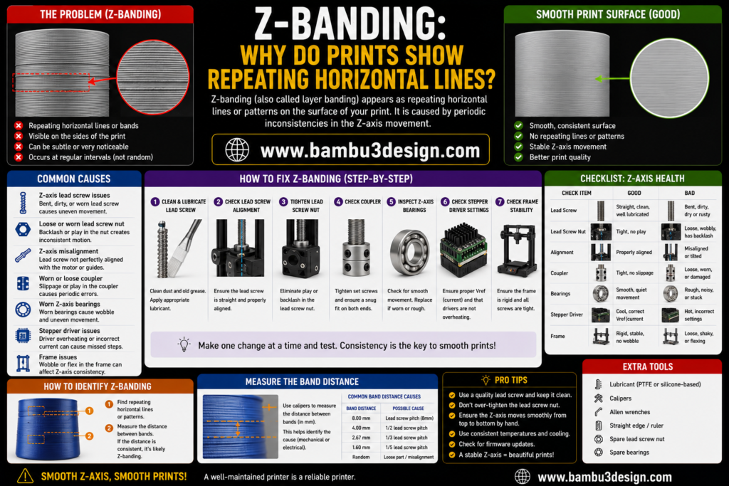 Z-Banding: Why Do Prints Show Repeating Horizontal Lines?