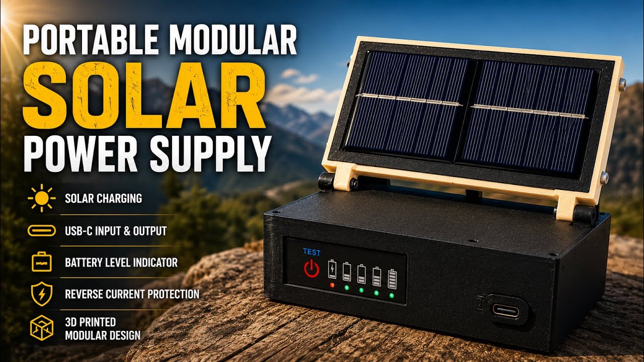 Building a Portable Modular Solar Power Supply