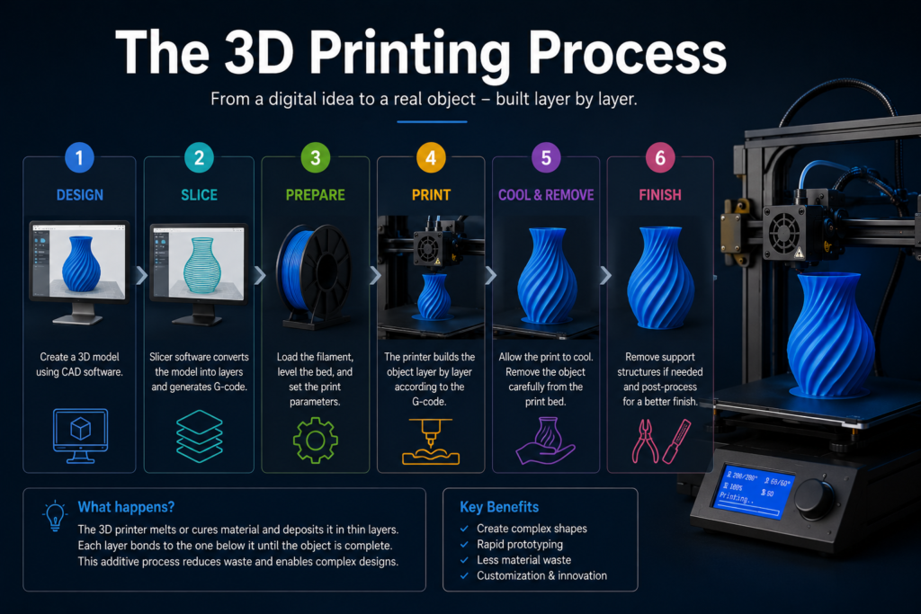 The 3D printing process