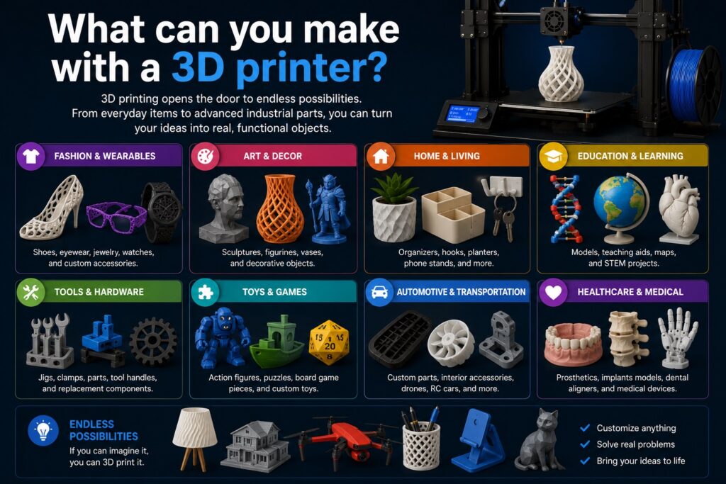 What can you make with a 3D printer?