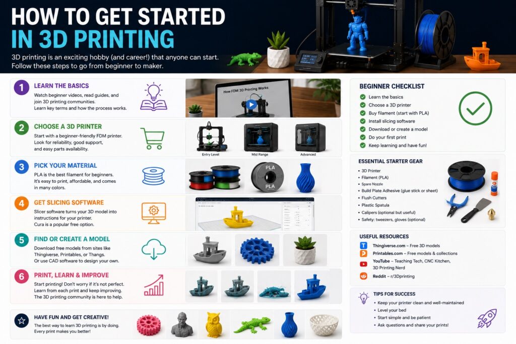 How to get started in 3D printing