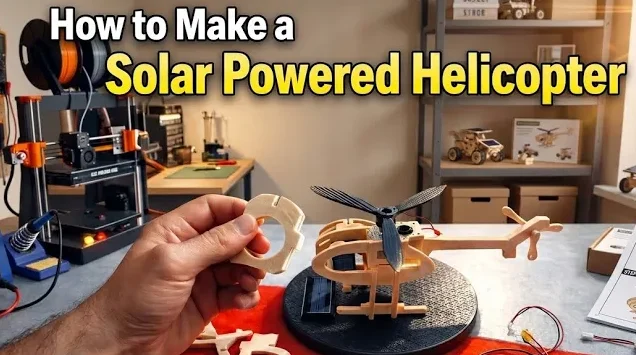 Solar Powered Mini Helicopter | 3D Printing Project