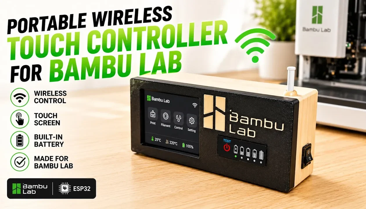 Portable Wireless Touch Controller for Bambu Lab