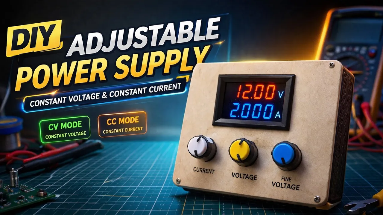 DIY Adjustable Power Supply (Constant Voltage & Constant Current)