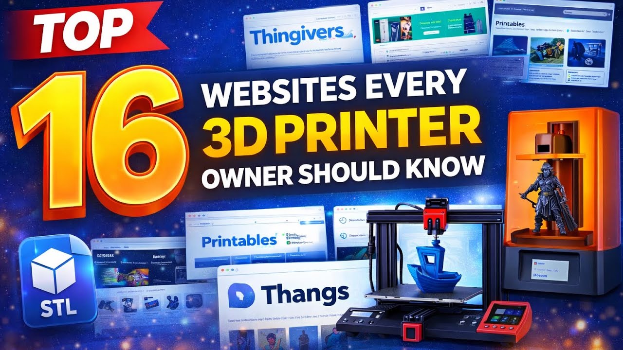 16 popular websites every 3D printer owner should know