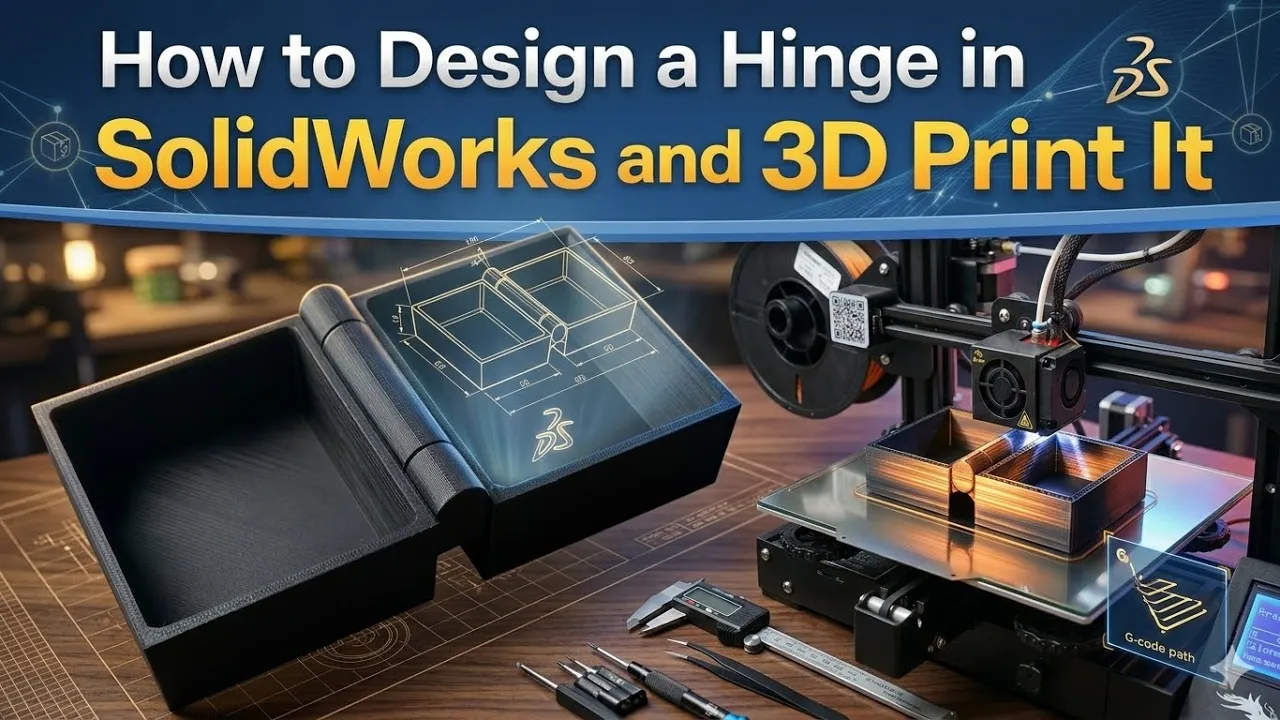 How to Design a Hinge in SolidWorks and 3D Print It
