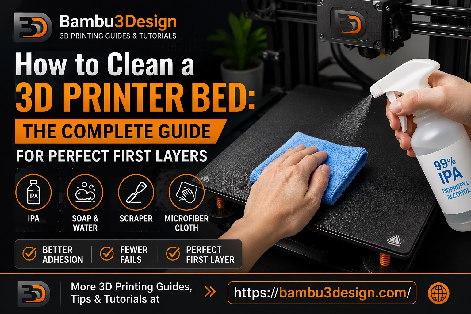 How to Clean a 3D Printer Bed