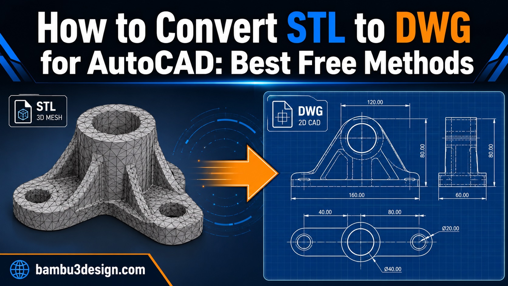 How to Convert STL to DWG for AutoCAD: Best Free Methods