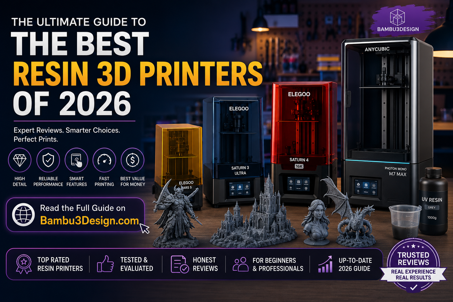 The Ultimate Guide to the Best Resin 3D Printers of 2026