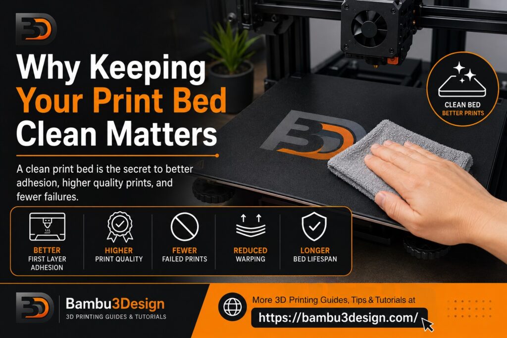 Why Keeping Your Print Bed Clean Matters