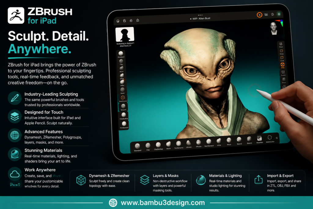 ZBrush for iPad