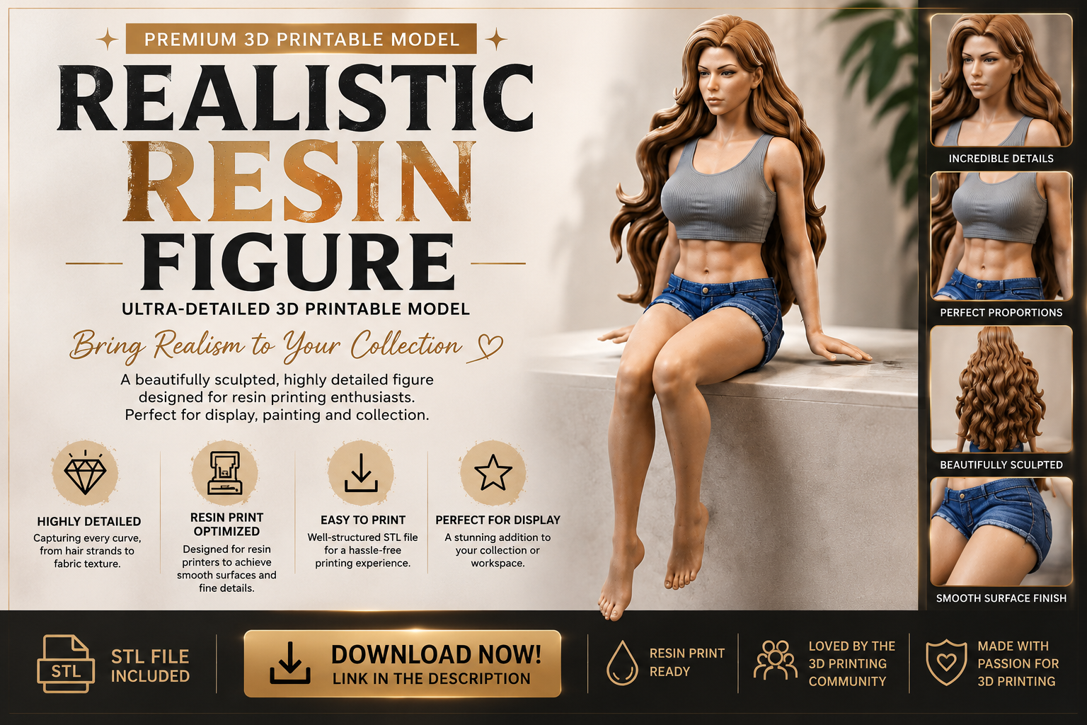 REALISTIC RESIN FIGURE