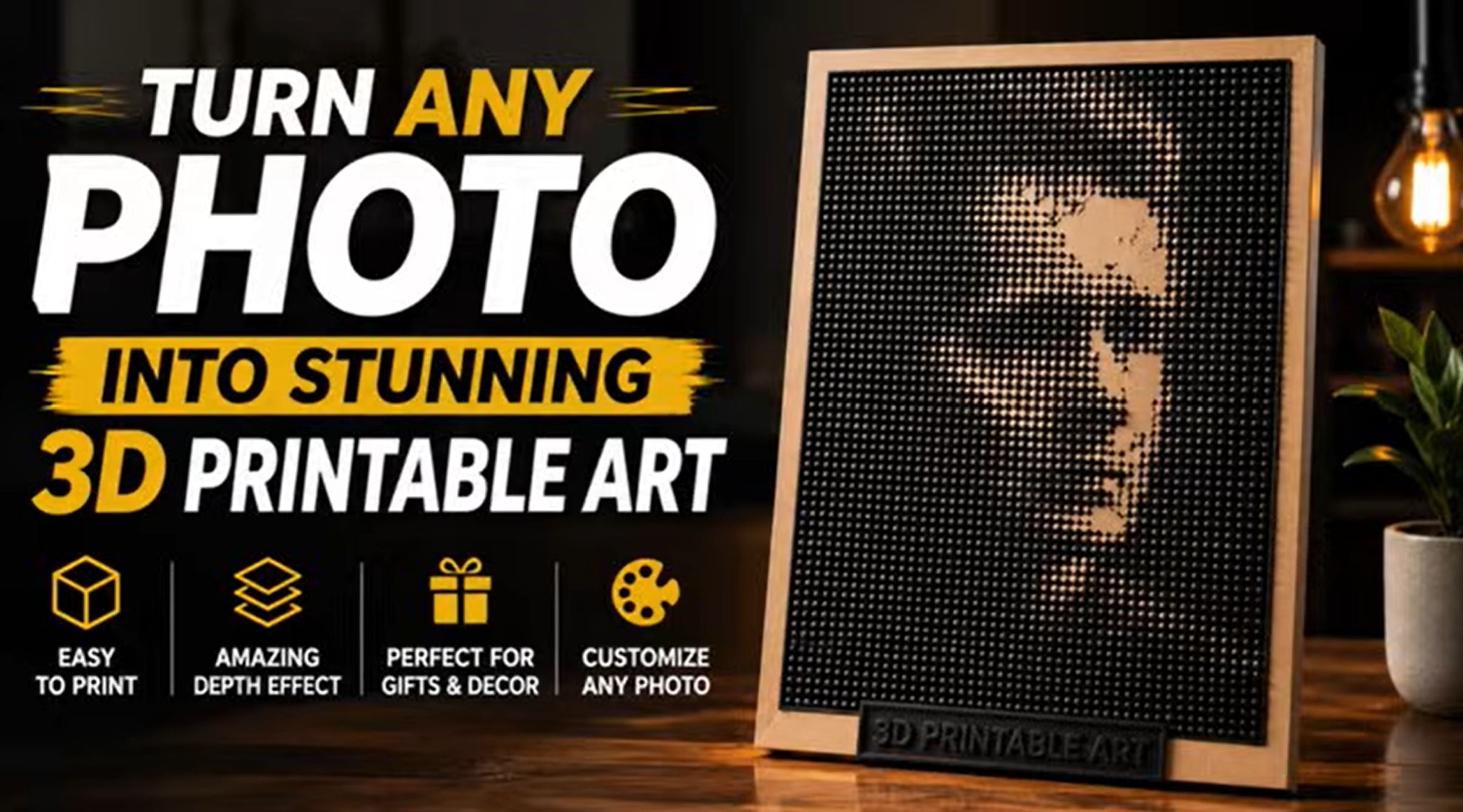 Turn Any Photo into Stunning 3D Printable Art