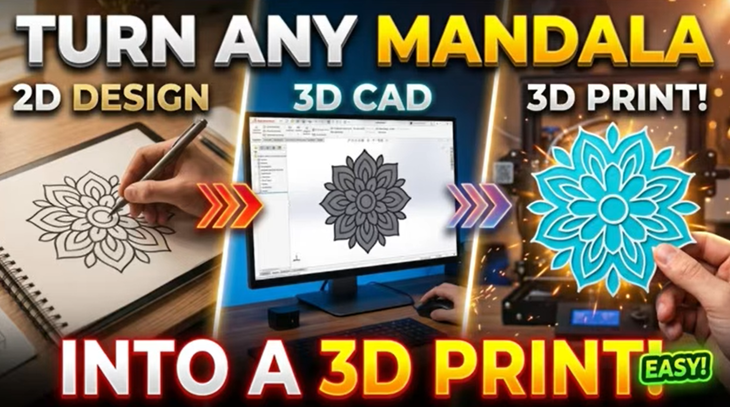 How to Turn Any Mandala Design into a 3D Print – Easily!