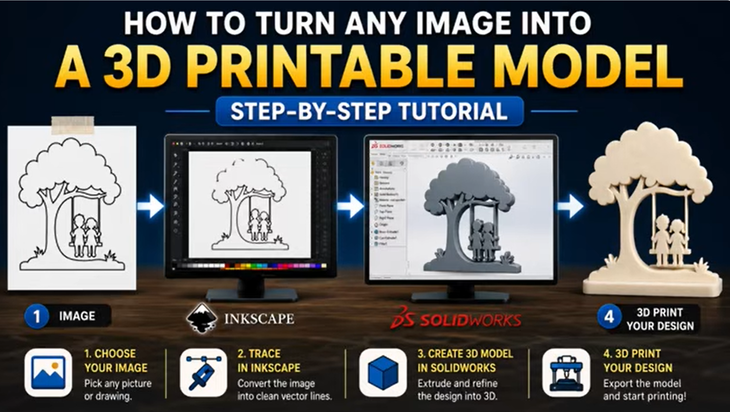 How to Turn Any Image into a 3D Printable Model – Step-by-Step Tutorial